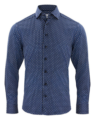 IB131 Knit Blue Print Easy Care