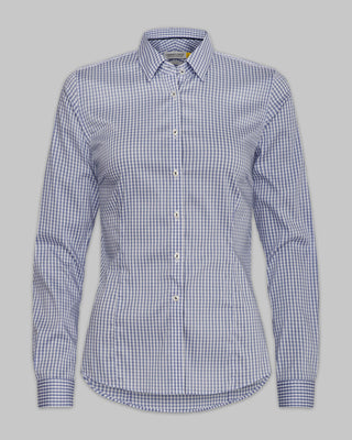 Yellow Bow 53 Navy Check Woman