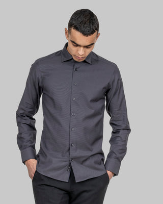 PB142 Grey Non-Iron Stretch