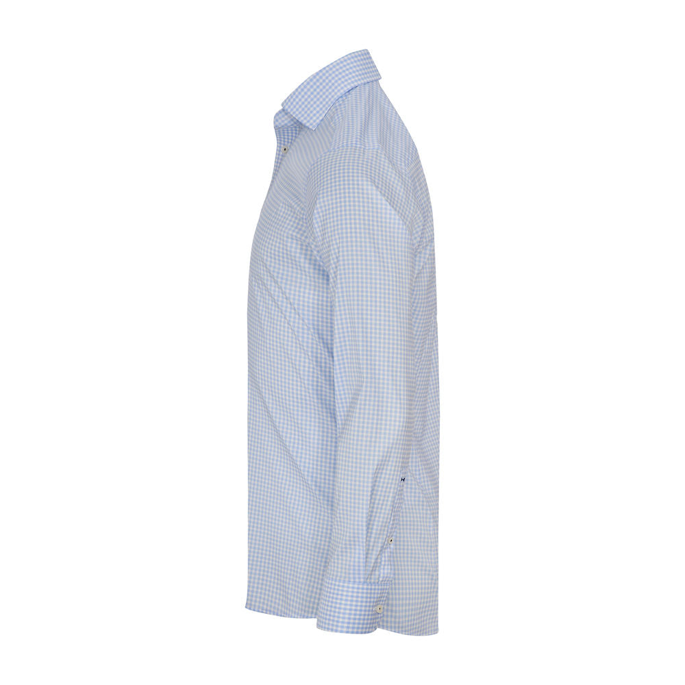 Yellow Bow 53 Sky Blue Check Easy Care