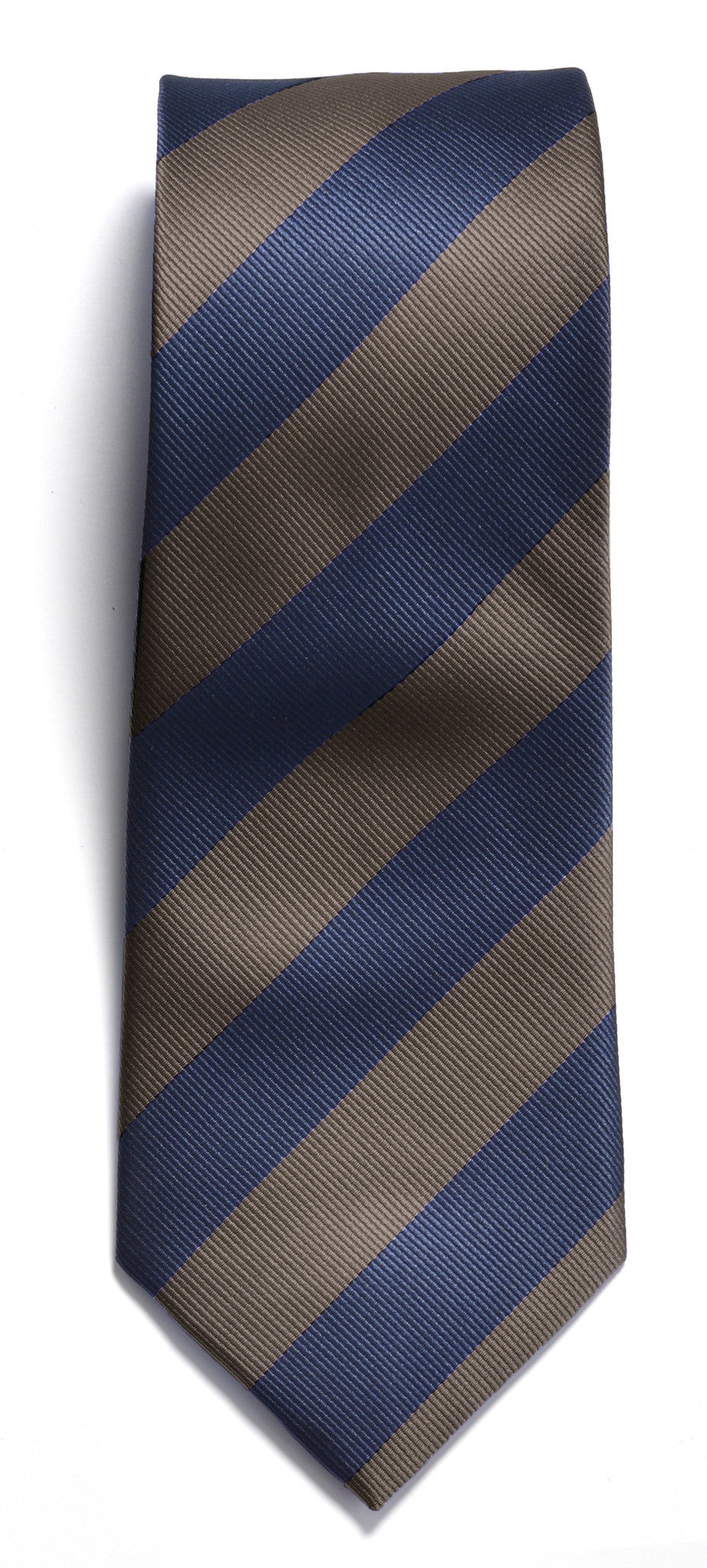 Regimental stripe, Navy/ Brown.