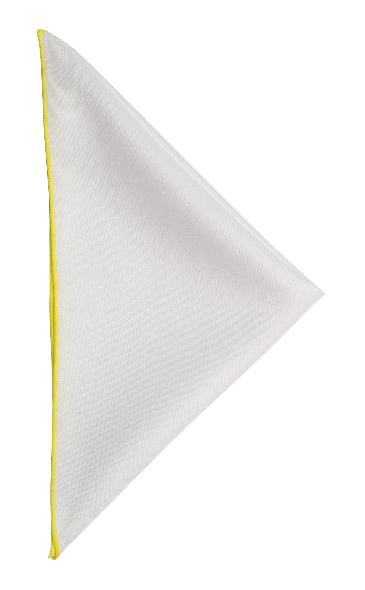 White pocket square - 102 Yellow