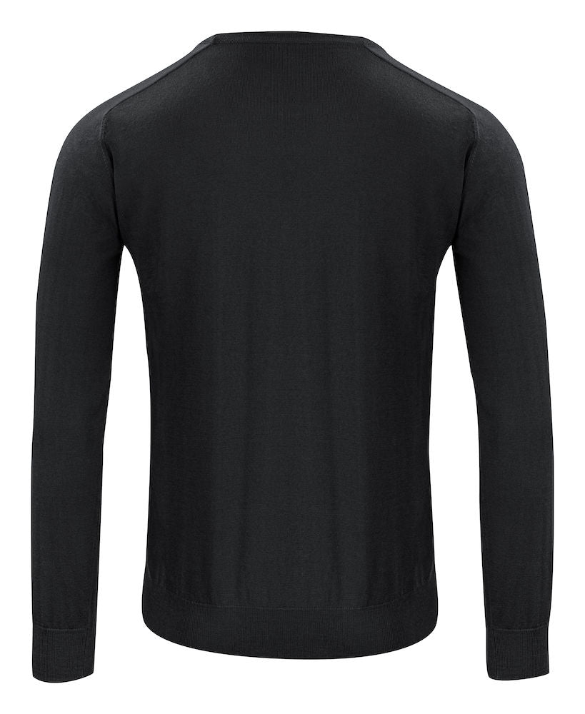 Merino Sweater V-Neck Black