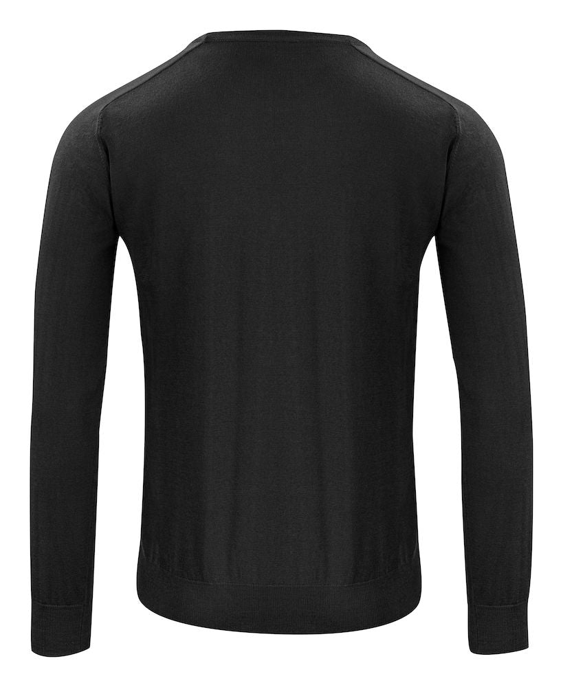 Merino Sweater U-Neck Black