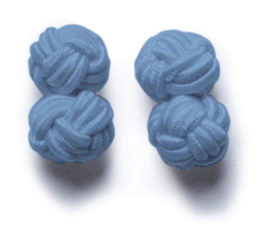 Knot-on-bar Cufflink - 500 l blue