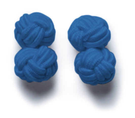 Knot-on-bar Cufflink - 532 blue