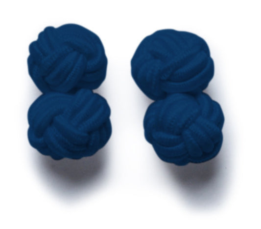 Knot-on-bar Cufflink - 600 navy