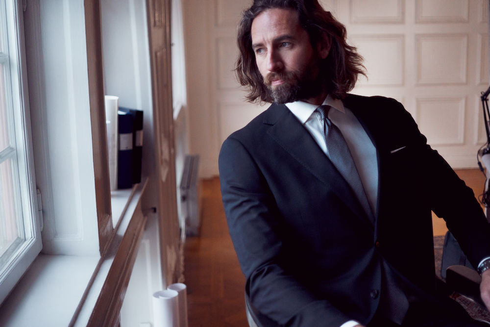 Tie Silk Oxford Grey