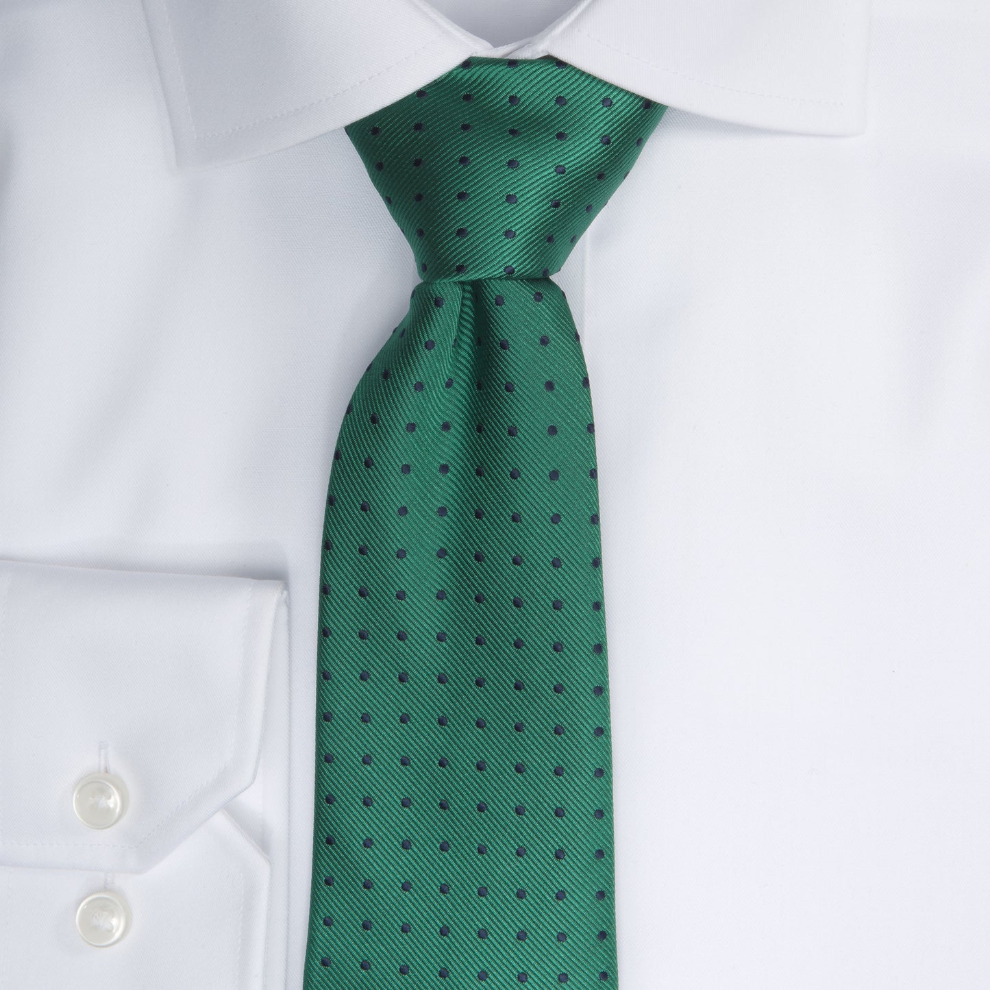 Dotted Tie - 706 green/navy