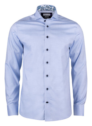 Purple Bow 145 Mid Blue Non-Iron – shirt product image, 43/44 XL, Slim fit, Mid Blue